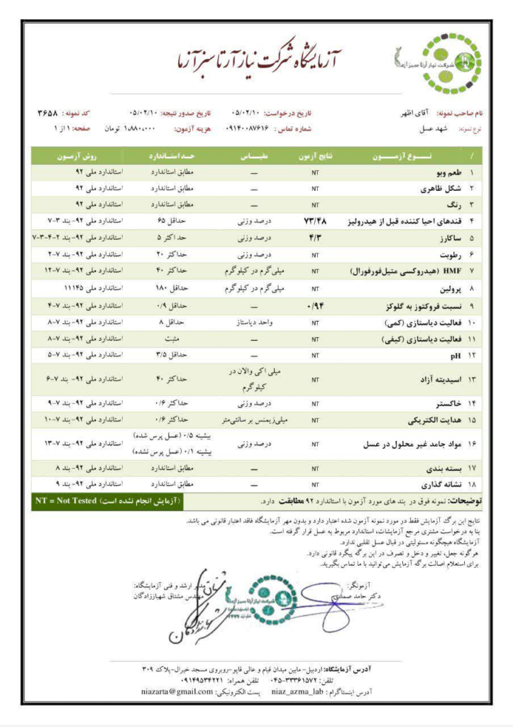 ازمایش چهل گیاه