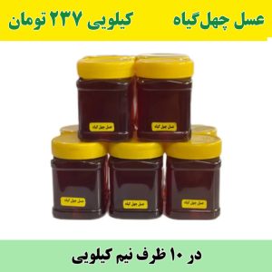 خرید عمده عسل چهل گیاه نیم کیلویی