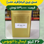عسل چهل گیاه عمده (ظرف حلب) ارسال فقط با اتوبوس