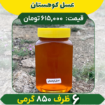 عسل کوهستان (6 ظرف 850 گرمی)