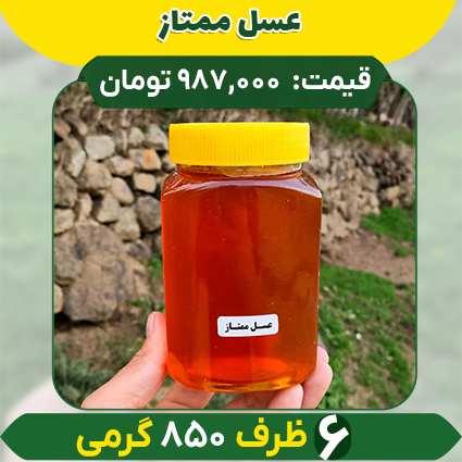 ممتاز-850- جدید عسل ممتاز کوهدار (6 ظرف 850 گرمی) - Image 1