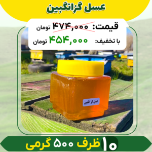 عسل گزانگبین (10 ظرف نیم کیلویی)